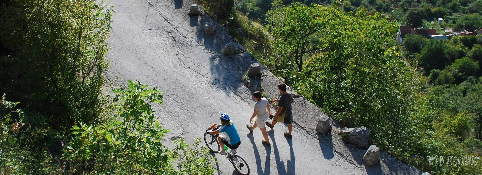 Cycling Balkans guided holiday - Road to Ostrog Monastery